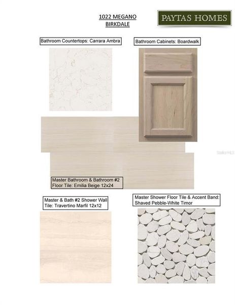 Sample of building materials used in homes in The Reserve at Victoria, Deland (Image 11).