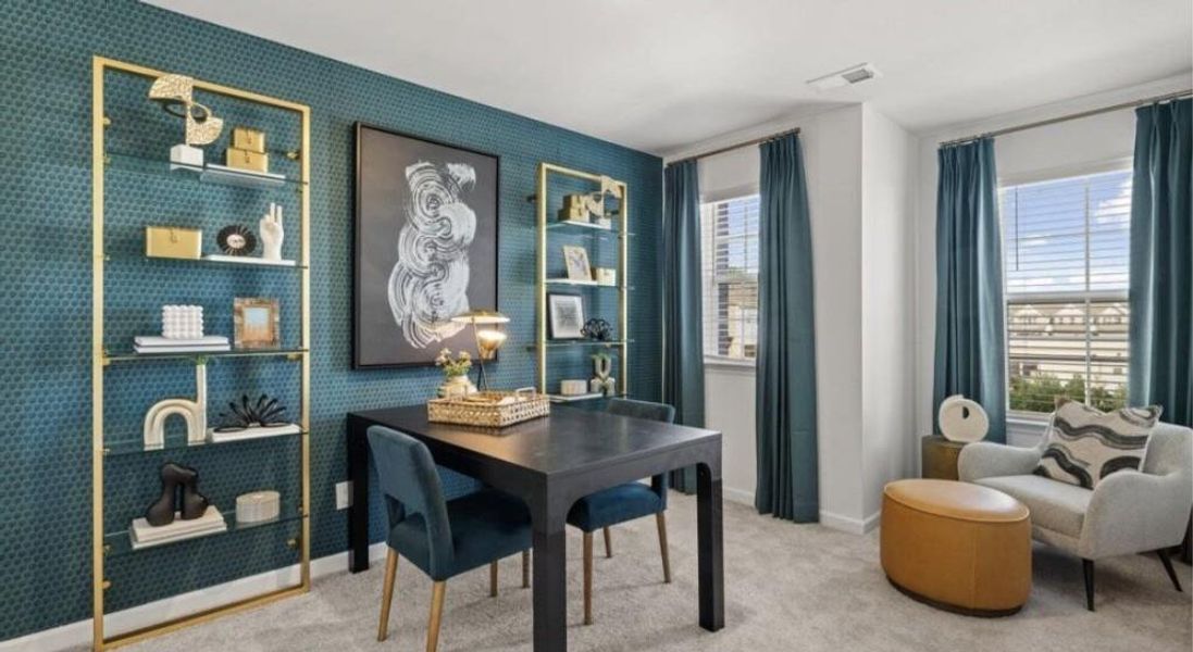 Furnished interior view inside a new home in Towns at Ivy Creek, Buford (Image 8).