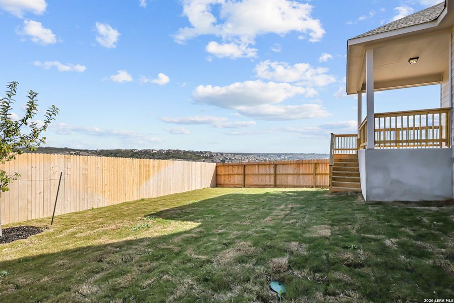 Exterior details and patio area of a home in Ladera, San Antonio (Image 24).