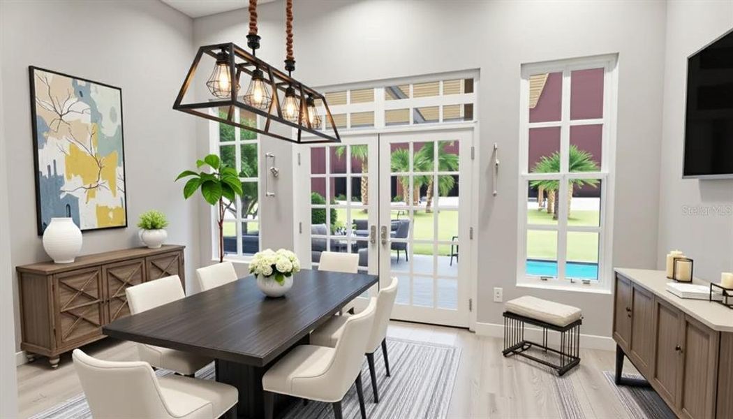 Furnished interior view inside a new home in , Sarasota (Image 4).