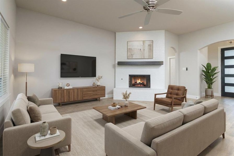 Large living room. (staged) Large living room. (staged)