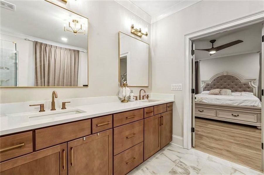 Furnished interior view inside a new home in , Marietta (Image 10).