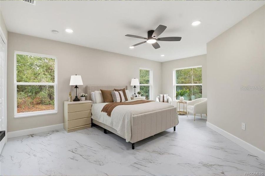 Furnished interior view inside a new home in , Citrus Springs (Image 31).