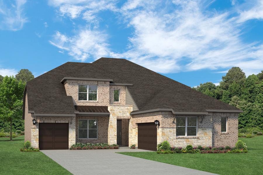 Representative exterior photo of a completed home built from the Louis 60 FT by Rockwell Homes in Nelson Lake Estates, Rockwall, TX (Image 5).