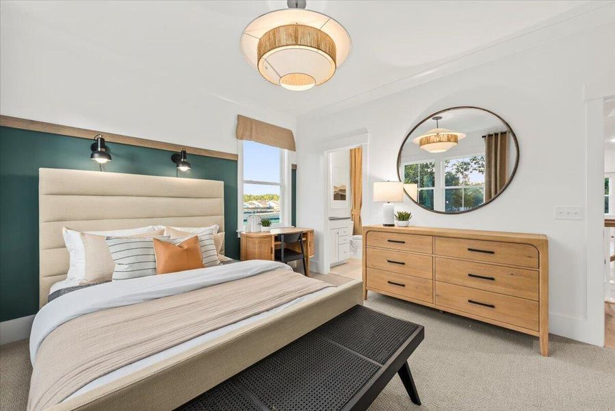 Furnished interior view inside a new home in Park's Edge at Carolina Bay, Charleston (Image 12).