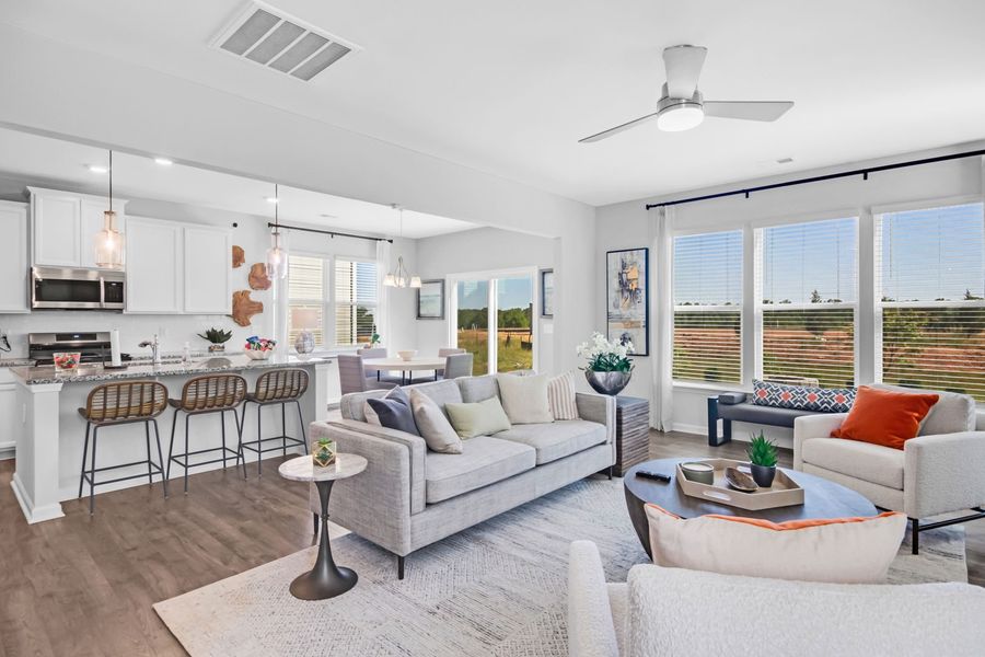 Representative furnished interior of a home built from the The Granger by Stanley Martin Homes in Bridgeport Single Family Homes, Greenville (Image 4).