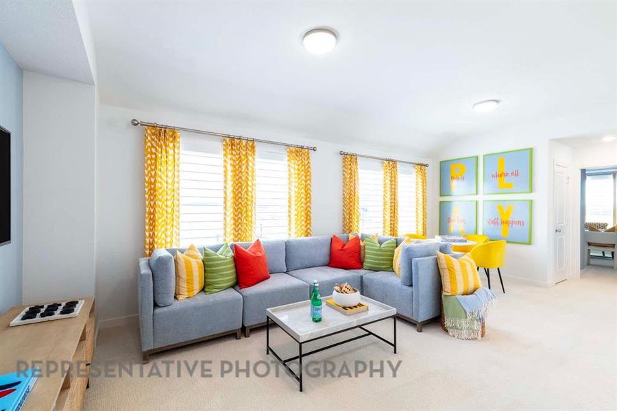 Furnished interior view inside a new home in Aster Park: 40ft. lots, McKinney (Image 31).