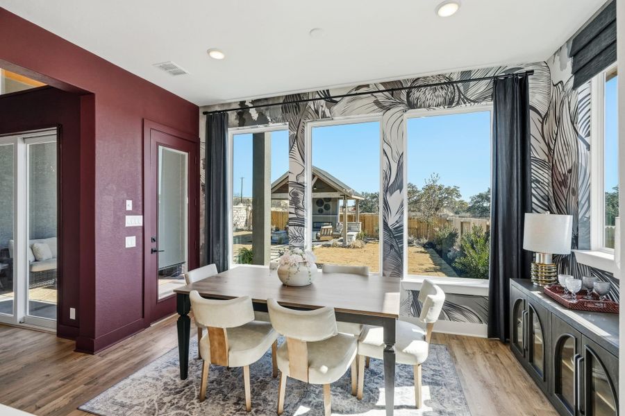 Furnished interior view inside a new home in Prominence, San Antonio (Image 35).