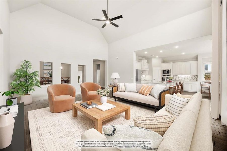 Furnished interior view inside a new home in Georgetown at Kings Fort 60s, Kaufman (Image 11).