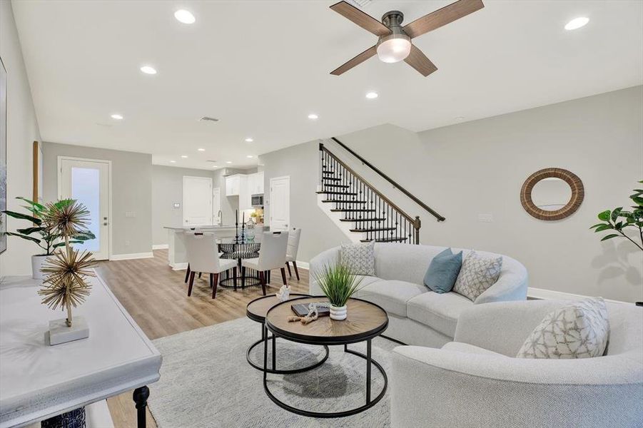 Furnished interior view inside a new home in The Towns At Long Bayou, Seminole (Image 17).