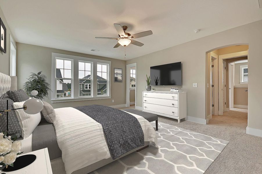 Delmar II Master Bedroom Furnished