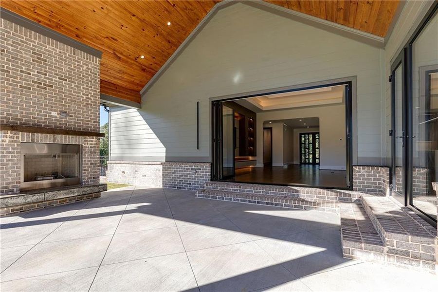 Exterior details and patio area of a home in , Sugar Hill (Image 38).