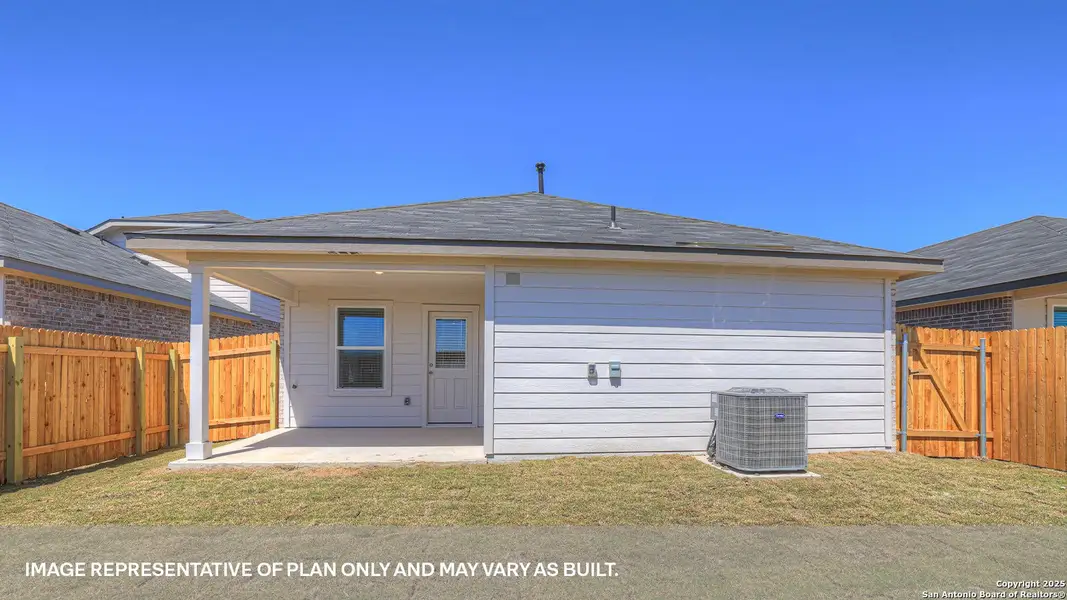 Exterior details and patio area of a home in Whisper South, San Marcos (Image 3).
