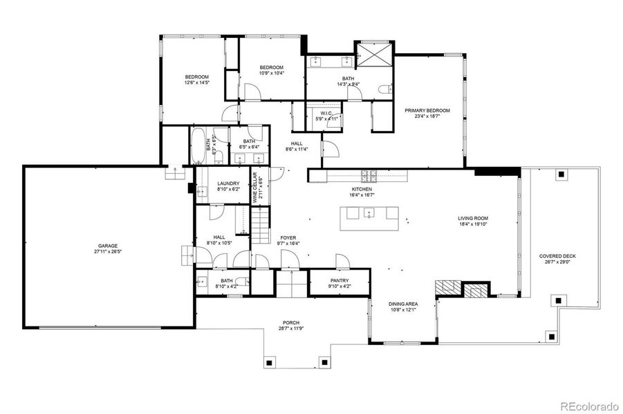 2D floor plan layout of this home in , Granby, CO (Image 3).