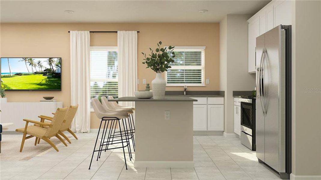 Furnished interior view inside a new home in The Glades at Crossprairie: Cottage Alley Collection, St. Cloud (Image 13). Furnished interior view inside a new home in The Glades at Crossprairie: Cottage Alley Collection, St. Cloud (Image 13).