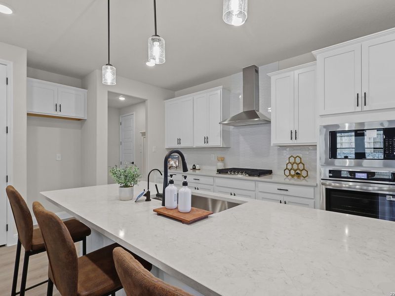 Furnished interior view inside a new home in The Reserve at Potranco Oaks, Castroville (Image 10).