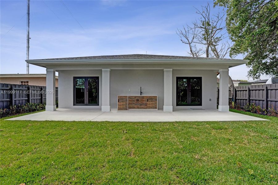 Exterior details and patio area of a home in , West Park (Image 35).
