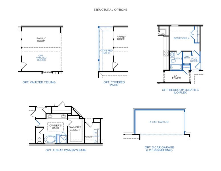 2D floor plan layout for the Venice by Tricoast Homes in River Ranch 55', Dayton, TX (Image 9). 2D floor plan layout for the Venice by Tricoast Homes in River Ranch 55', Dayton, TX (Image 9).
