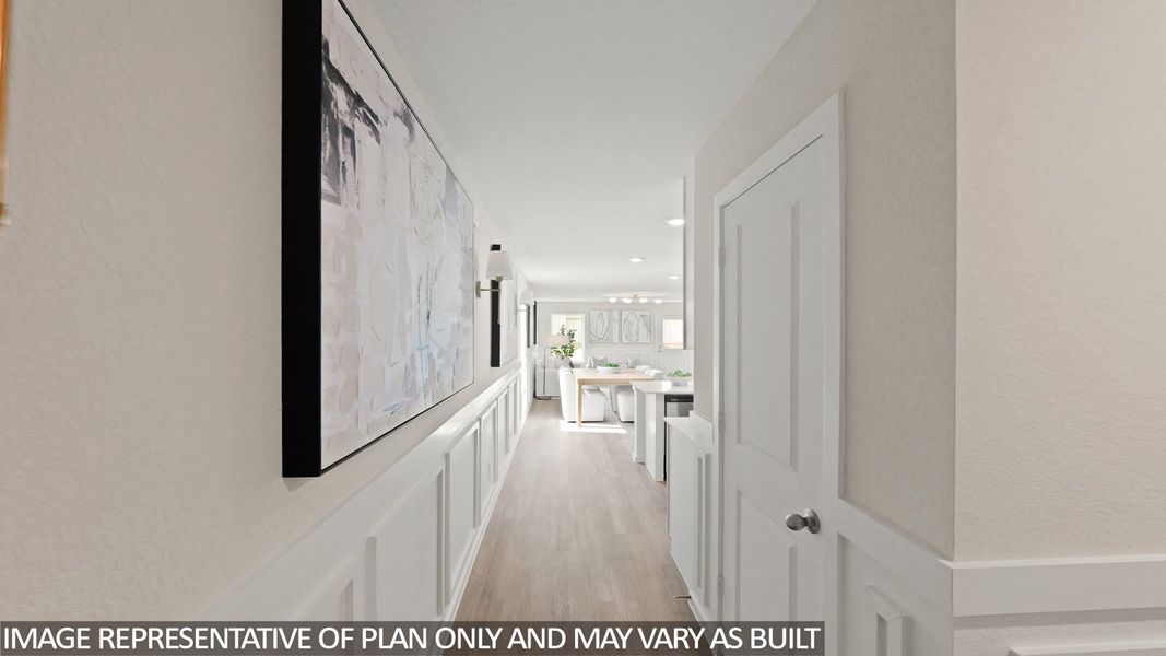 Furnished interior view inside a new home in The Canopies, Splendora (Image 3).