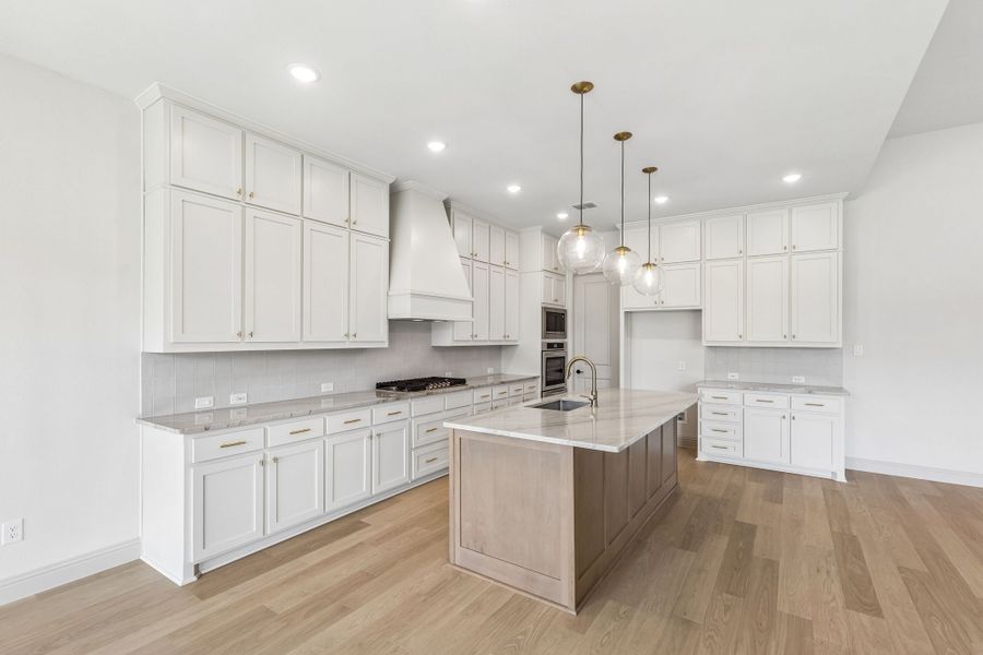 Representative furnished interior of a home built from the Brazos by Sandlin Homes in Bluffs at Northpointe, Fort Worth (Image 8).