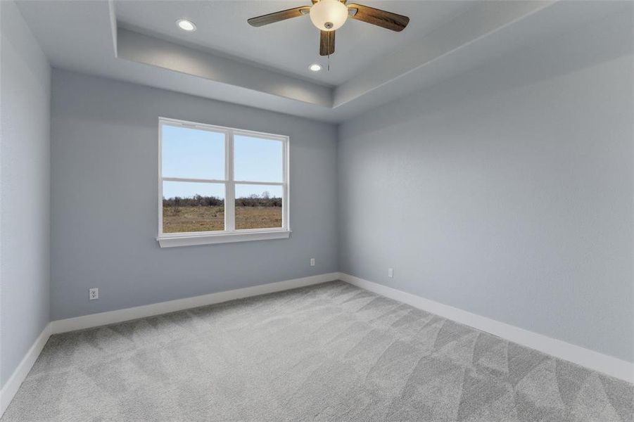 Spacious primary bedroom. Spacious primary bedroom.