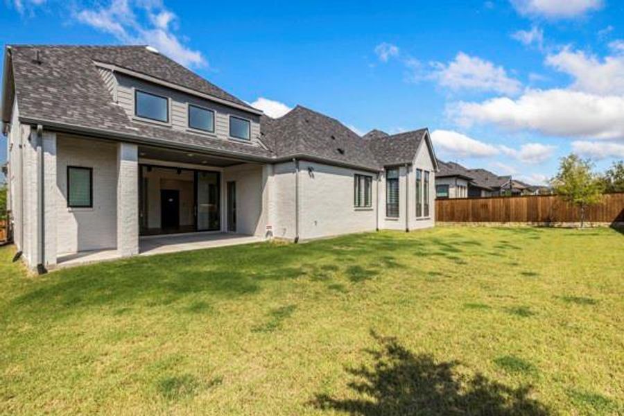 Exterior details and patio area of a home in , Celina (Image 2). Exterior details and patio area of a home in , Celina (Image 2).