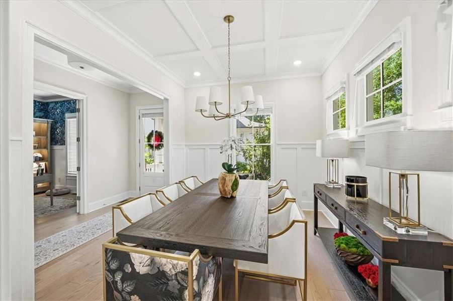 Furnished interior view inside a new home in Manning on the Square, Alpharetta (Image 4).