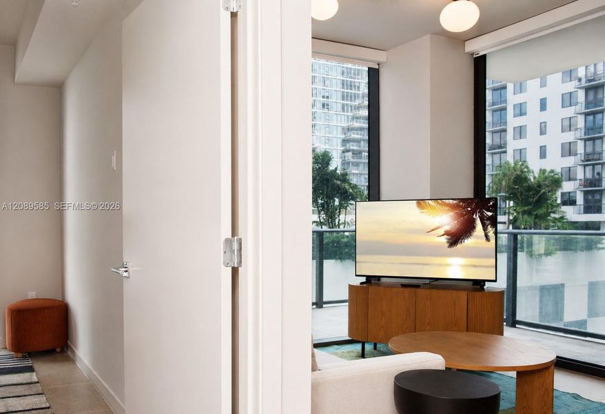 Furnished interior view inside a new home in , Miami (Image 11). Furnished interior view inside a new home in , Miami (Image 11).