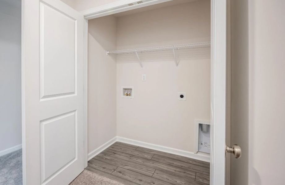 Representative unfurnished interior of a home built from the Cliffside by Hurricane Builders in Percival Village, Columbia (Image 22).