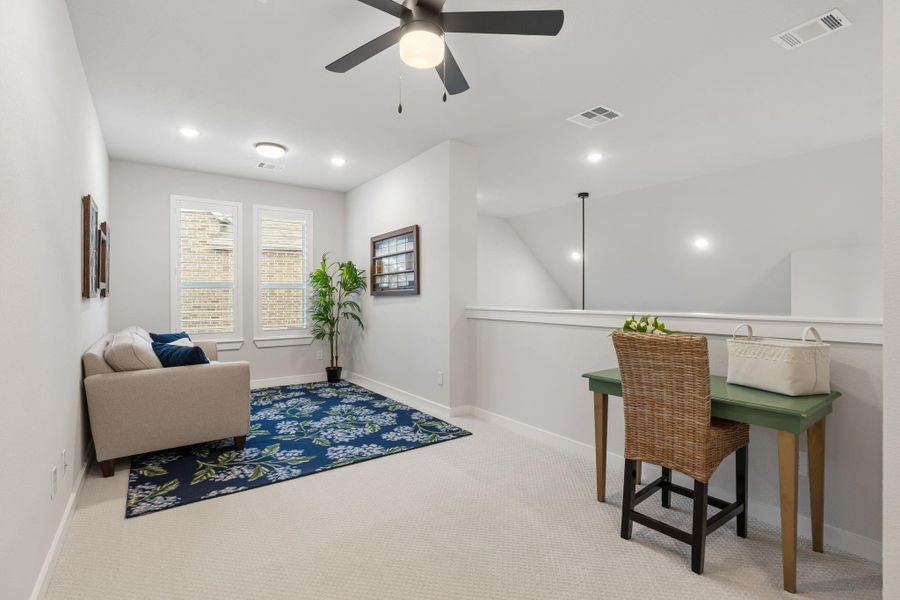 Game room or loft area - perfect for another sitting area or close it off for a media room