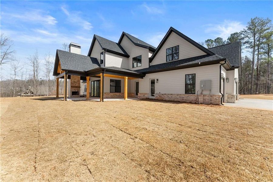 Exterior details and patio area of a home in , Hoschton (Image 30).