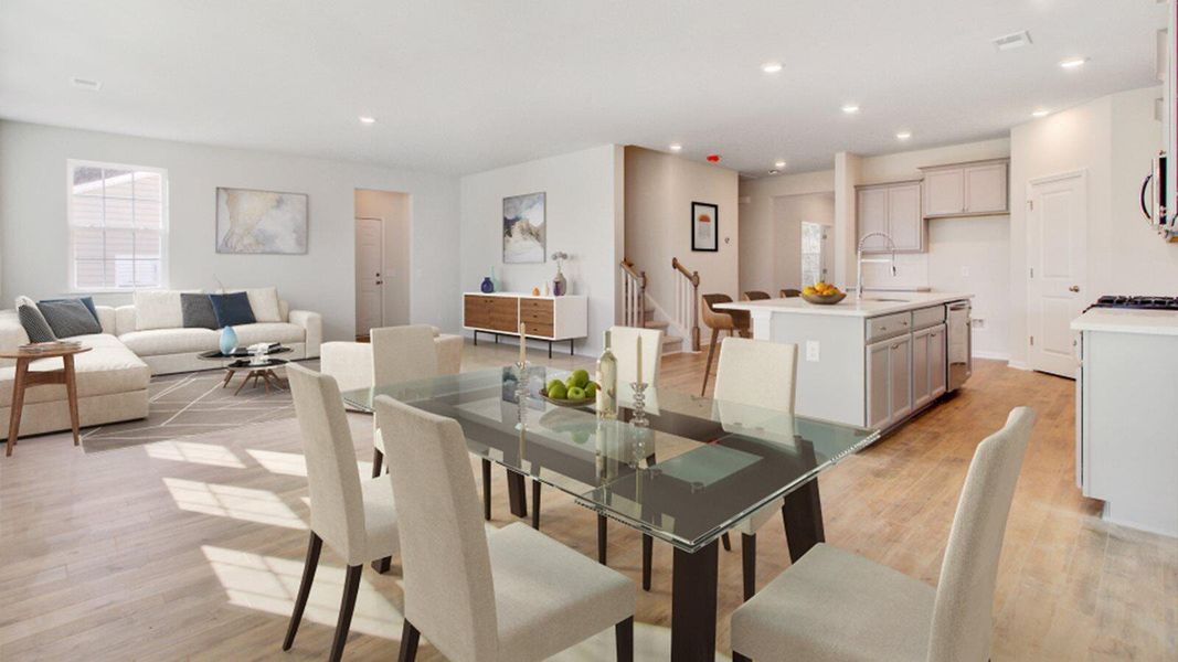 Furnished interior view inside a new home in , Summerville (Image 10).