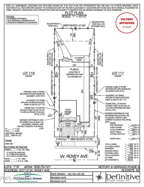 VV118 Approved Plot Plan 4.15.25