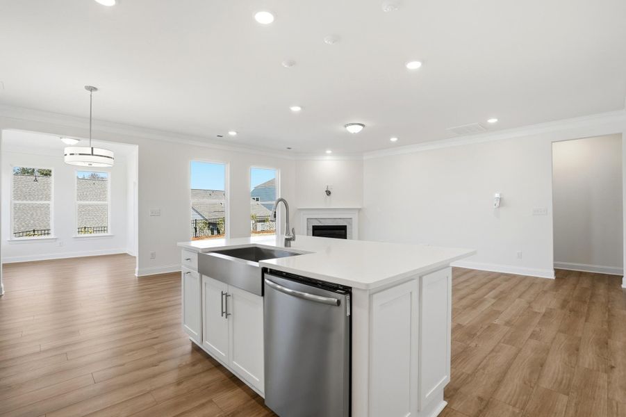 Furnished interior view inside a new home in Villas at Prestwick, Mooresville (Image 12).