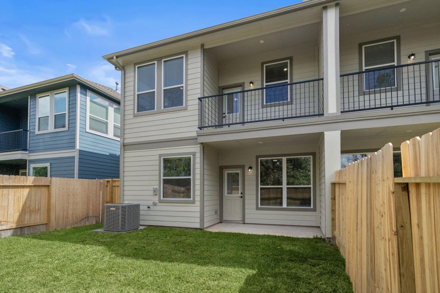 Exterior details and patio area of a home in Woodforest, Montgomery (Image 26). Exterior details and patio area of a home in Woodforest, Montgomery (Image 26).