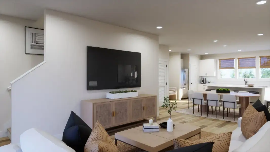 Representative furnished interior of a home built from the 2 Interior by Trumark Homes in Berkeley Villas, Denver (Image 9).