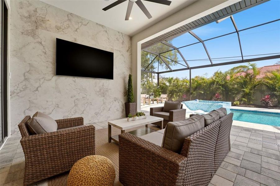 Exterior details and patio area of a home in , Sarasota (Image 30).