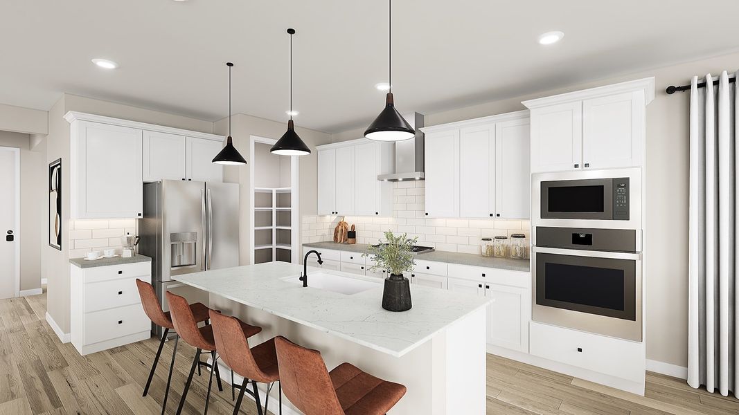 Representative furnished interior of a home built from the Orchard Plan 3003 by Tri Pointe Homes in Waterston Central, Gilbert (Image 3). Representative furnished interior of a home built from the Orchard Plan 3003 by Tri Pointe Homes in Waterston Central, Gilbert (Image 3).