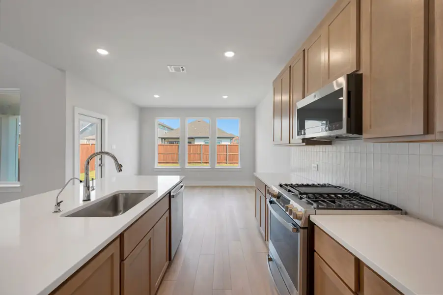 Furnished interior view inside a new home in The Meadows, Denton (Image 8).