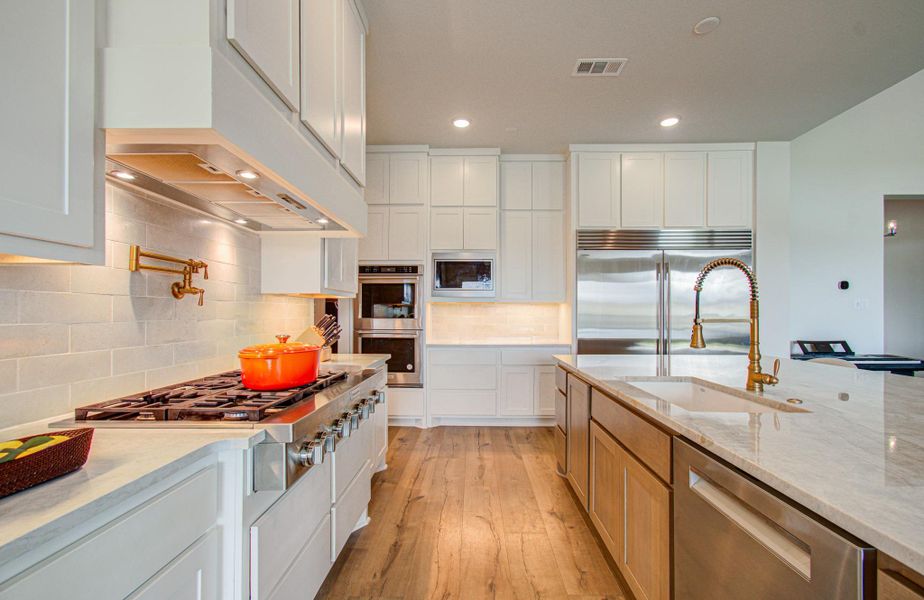 Furnished interior view inside a new home in , Manvel (Image 39).