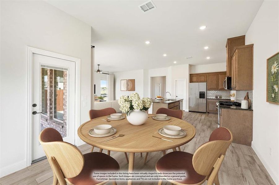 Furnished interior view inside a new home in Sunset Ridge, Alvarado (Image 18). Furnished interior view inside a new home in Sunset Ridge, Alvarado (Image 18).