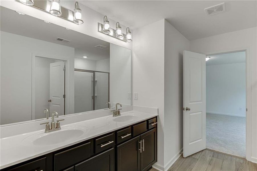 Furnished interior view inside a new home in Langston Reserve, Cartersville (Image 9).
