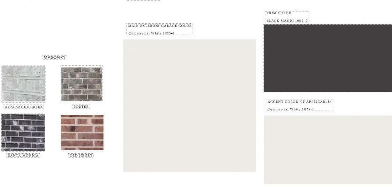 Sample of building materials used in homes in Hunters Crossing, Sealy (Image 23).
