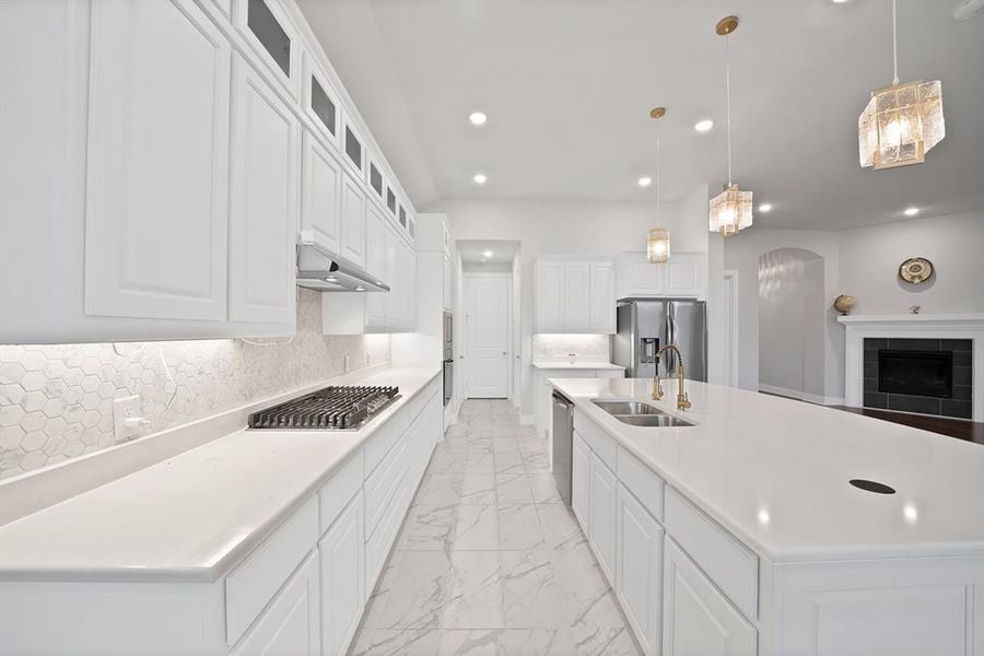 Furnished interior view inside a new home in , Fate (Image 27).