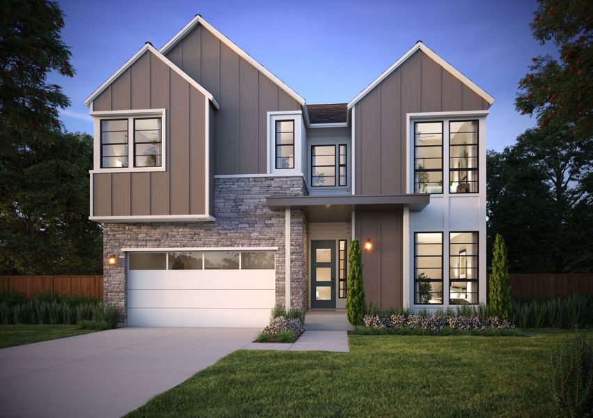 Representative exterior photo of a completed home built from the 4 by Trumark Homes in RainDance, Windsor, CO (Image 25).