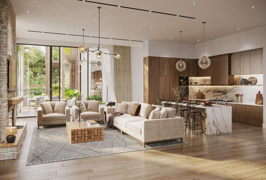 Furnished interior view inside a new home in , Southwest Ranches (Image 7). Furnished interior view inside a new home in , Southwest Ranches (Image 7).