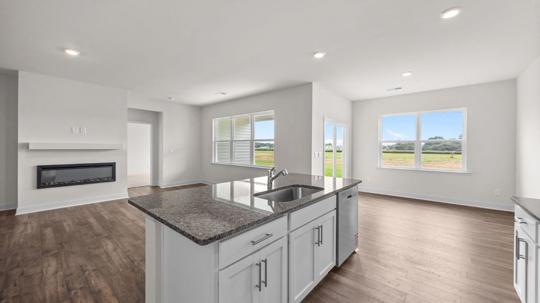 Furnished interior view inside a new home in Beaver Dam Crossing, Bailey (Image 6).