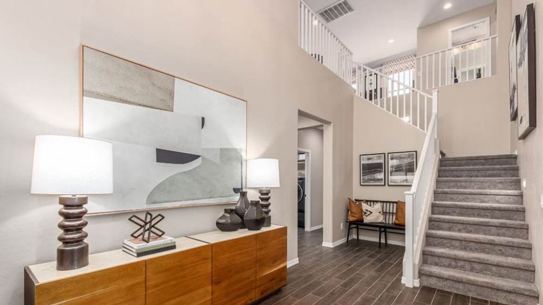 Representative furnished interior of a home built from the Revere by Taylor Morrison in Combs Ranch Landmark Collection, San Tan Valley (Image 12).