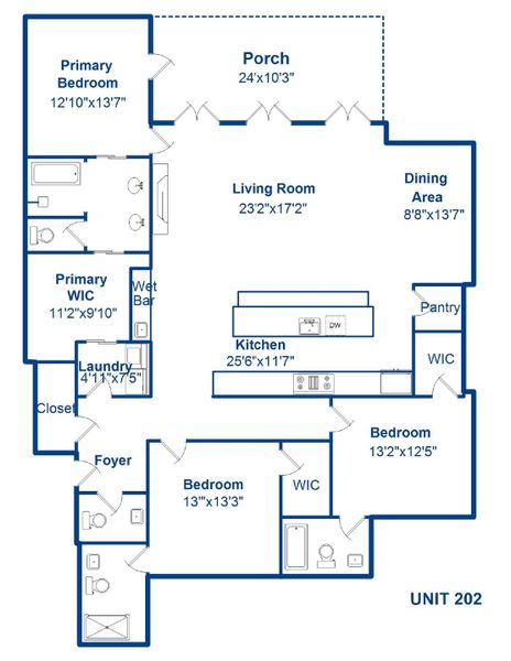 2D floor plan layout of this home in , Charleston, SC (Image 4). 2D floor plan layout of this home in , Charleston, SC (Image 4).