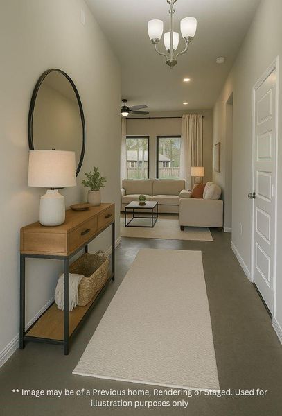 Furnished interior view inside a new home in , Willis (Image 8).